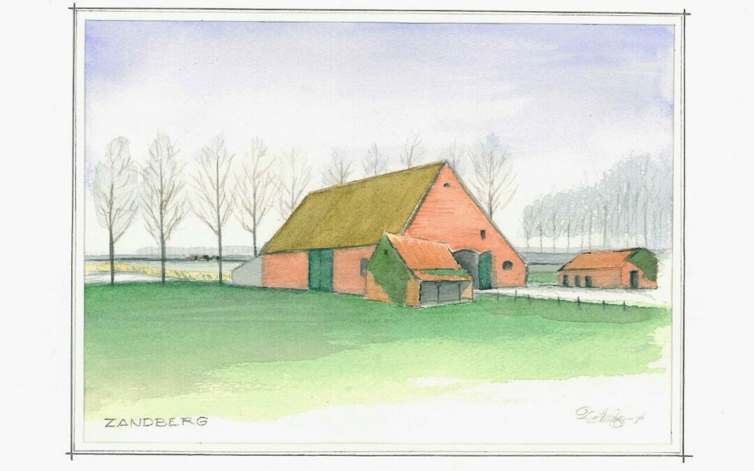 aquarel-1996-Zandberg-boerderijdHaens