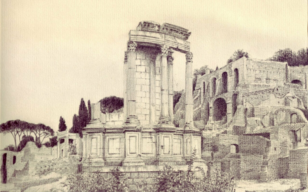 potlood-cansonpapier-2001-Rome-Forum-Romanum