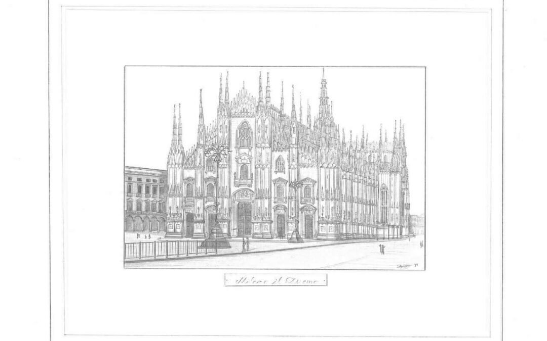 potloodtekening-1991-Milaan-Il-Duomo