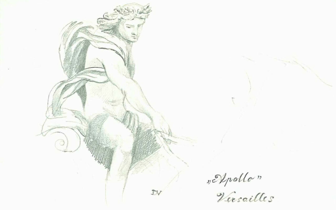 potloodtekening-2000-Apollo-Park-van-Versailles