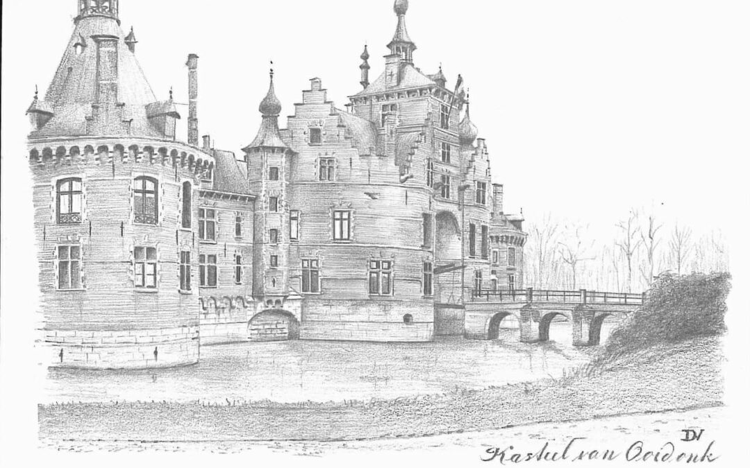 potloodtekening-2000-Ooidonk-Kasteel-Ooidonk